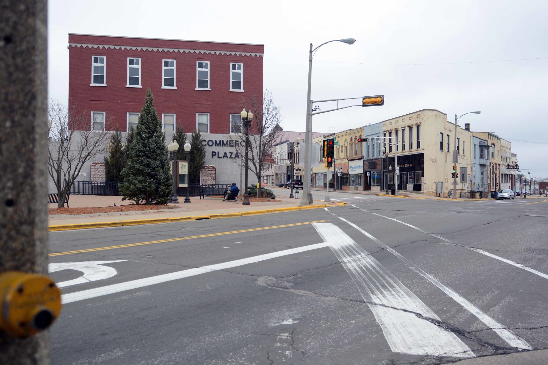 Downtown Portage during 'safer at home' order